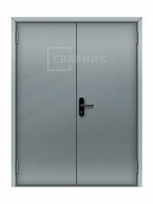 Двупольная дверь металлическая 3-го типа на кровлю стандарт, огнеупорная , два открывания